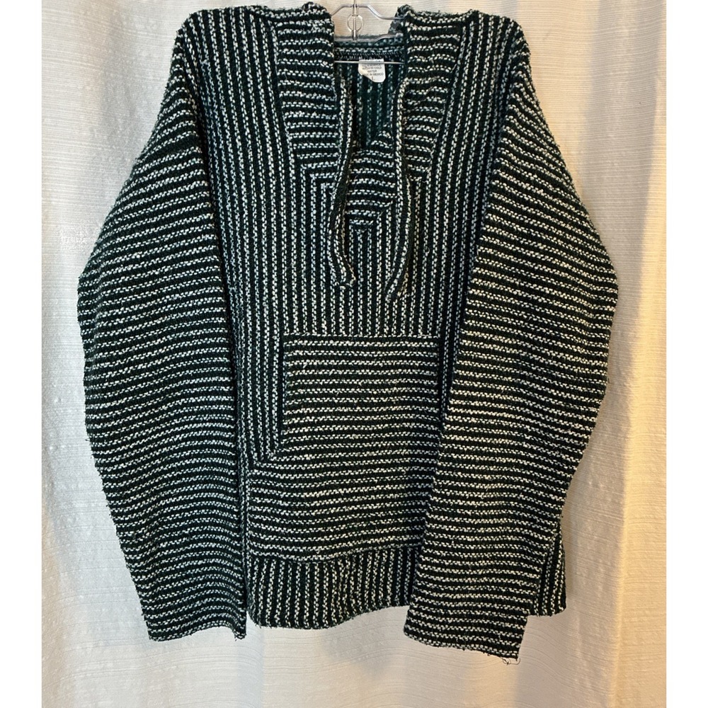 Artesanias Authentic Baja Hoodie Striped Large Surfer